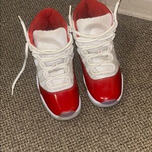 Jordan 11s red & white